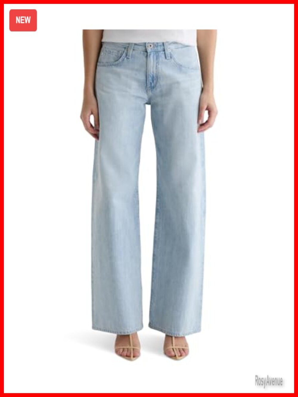 AG Adriano Goldschmied Women's Adria Low Rise Baggy Wide Leg Jeans